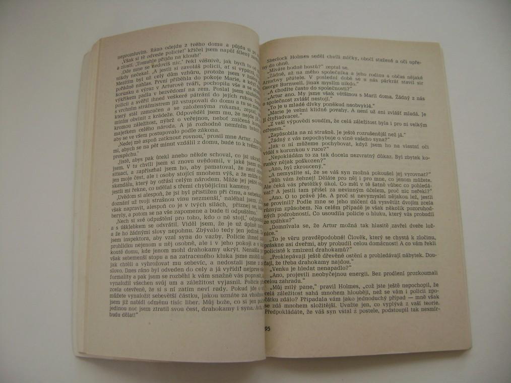 Sir A. C. Doyle: DOBRODRUÅ½STVÃ SHERLOCKA HOLMESE (vyd. 1982)
