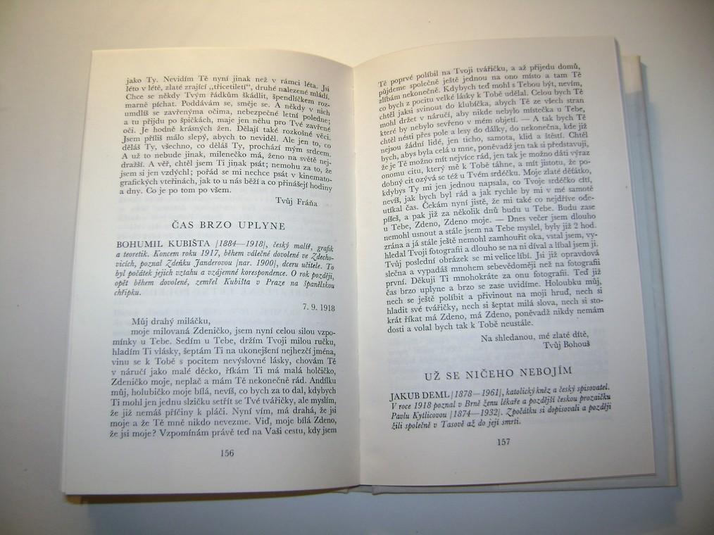VYZNÃNÃ LÃSKY antologie milostnÃ½ch dopisÅ¯ (vyd. 1981, uspoÅÃ¡dala Jaroslava JiskrovÃ¡)