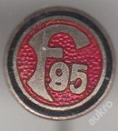 německá 1. soutěž: Fortuna 95 Düsseldorf, smaltovaný, stick pin, 10 mm