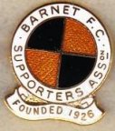 Anglická 3. soutěž: Barnet  SC,  smaltovaný