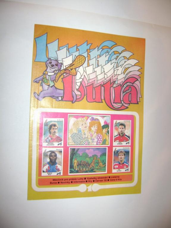 LUTRA - mÄsÃ­ÄnÃ­k pro pÅÃ¡tele Lutry, Äasopis Äerven 1992, vzadu komiks