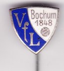 německá 1. soutěž: VfL Bochum, smaltovaný, stick pin, 16 x 15 mm 