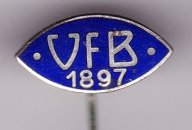 německá 2. soutěž: VfB Oldenburg, smaltovaný, stick pin, 20 x 10 mm