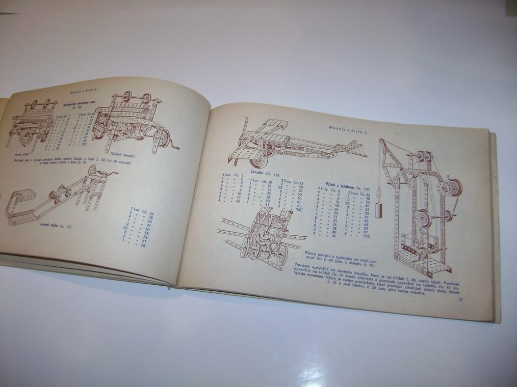 MERKUR - pÅedlohy pro kovovou mechanickou stavebnici, broÅ¾urka 80 stran (A)