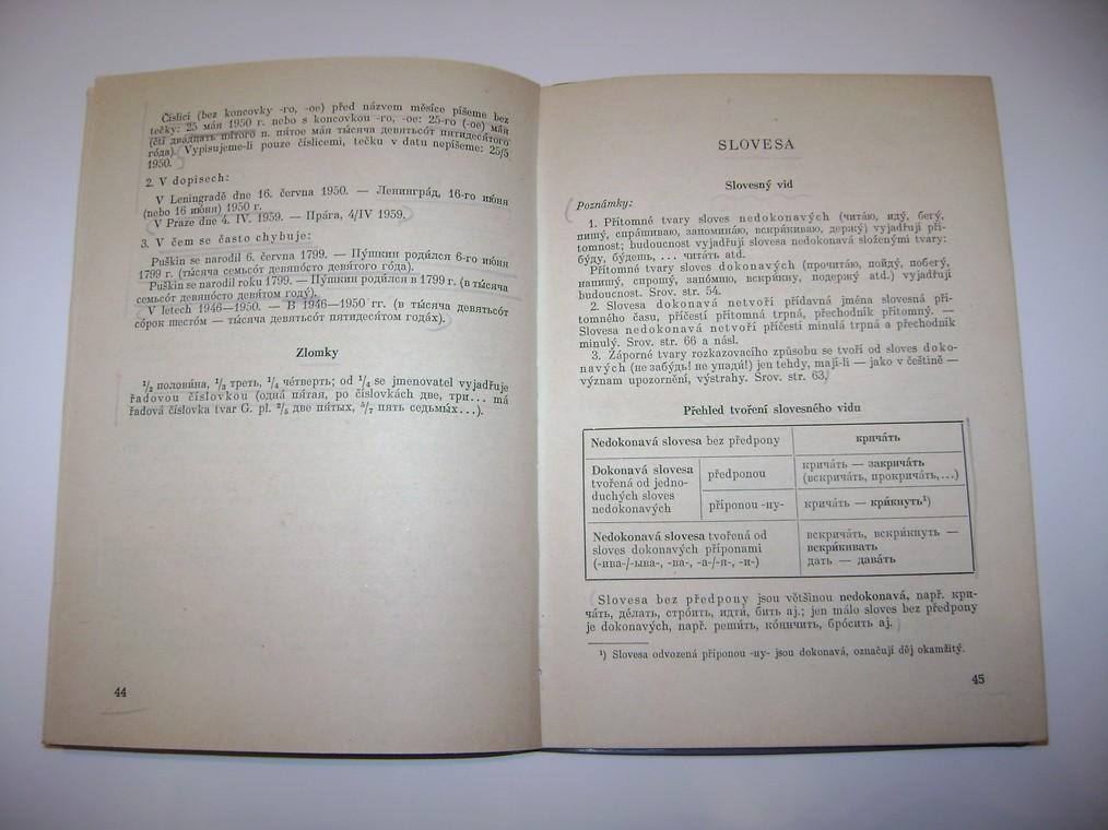PÅEHLED RUSKÃHO TVAROSLOVÃ (1961, pro Å¡koly II. cyklu) (A)