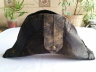 Raritní originální přes 200 let starý RAKOUSKÝ VOJENSKÝ klobouk FRANTIŠEK 1. - NAPOLEONSKÉ VÁLKY !!!