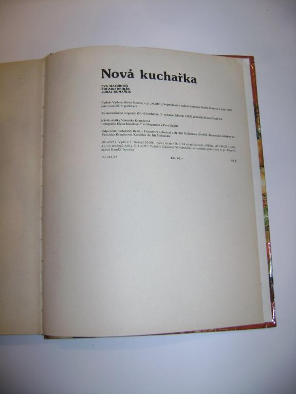 MazurovÃ¡, BrhlÃ­k, RomaÅuk: NOVÃ KUCHAÅKA (1985) (A)