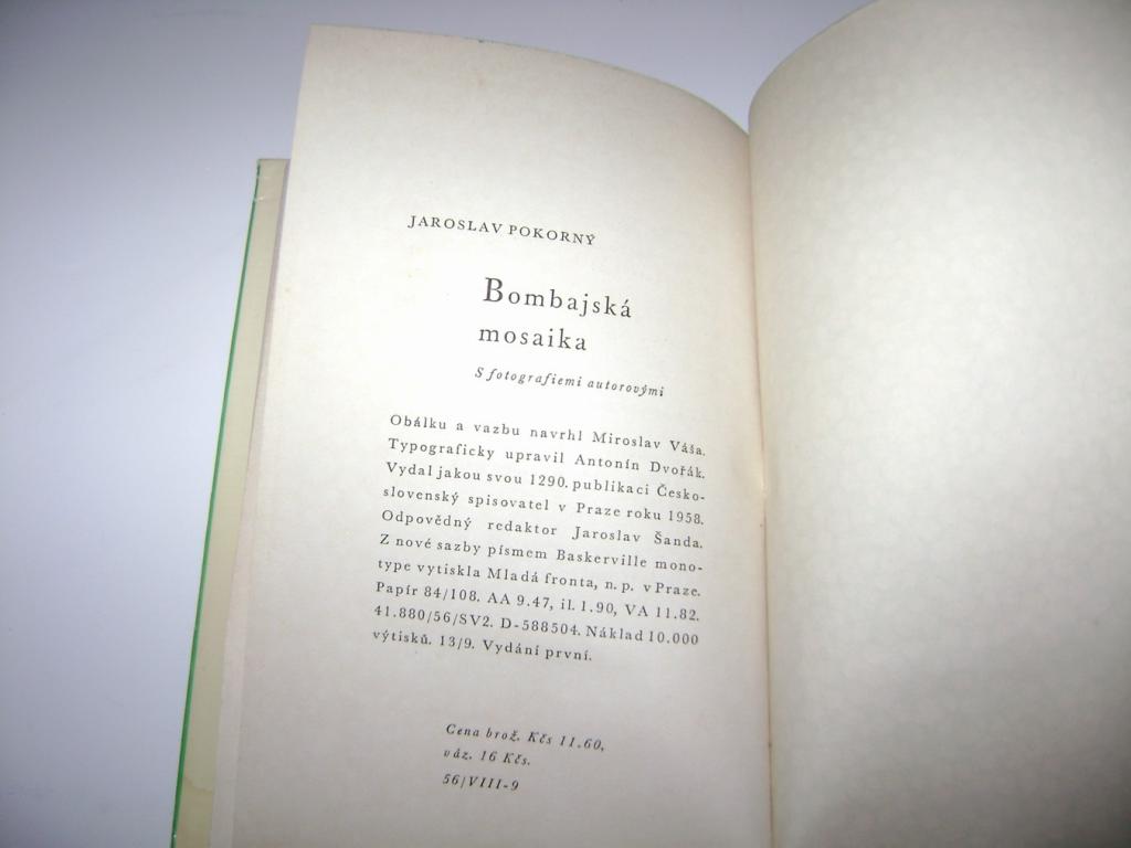 Jaroslav PokornÃ½: BOMBAJSKÃ MOSAIKA (1958, fotografie) (A)