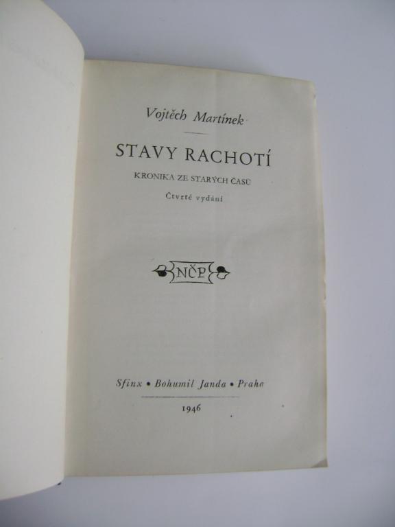 VojtÄch MartÃ­nek: STAVY RACHOTÃ (1946) (A)