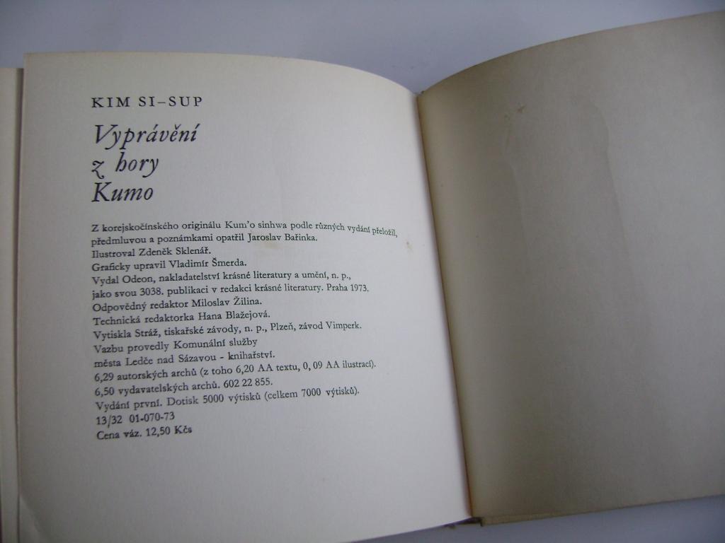 KIM SI-SUP - VYPRÃVÄNÃ Z HORY KUMO (1973) (A)