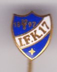 švédská 1. soutěž: IFK Norrköping, smaltovaný, stick pin, 10 x 8 mm