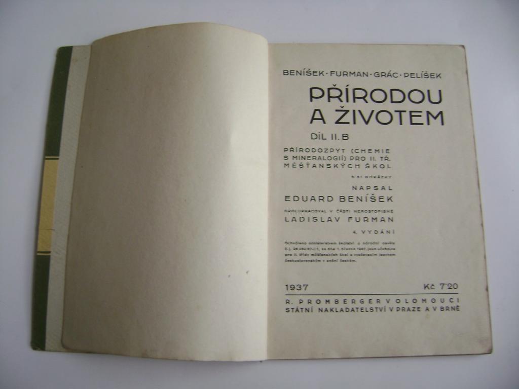 BenÃ­Å¡ek Furman GrÃ¡c PelÃ­Å¡ek: PÅÃRODOU A Å½IVOTEM (1937) (A)