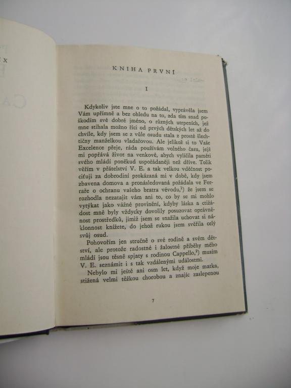 PAMÄTI BIANKY CAPPELLOVÃ (1971) (A)