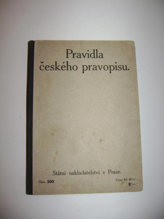 Pravidla ÄeskÃ©ho pravopisu  abecednÃ­m seznamem slov a tvarÅ¯ z r. 1926 (A) 