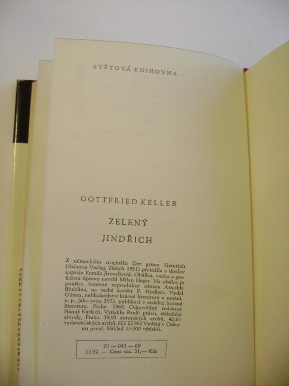 Gottfried Keller: ZELNÃ JINDÅICH (1969) (A)