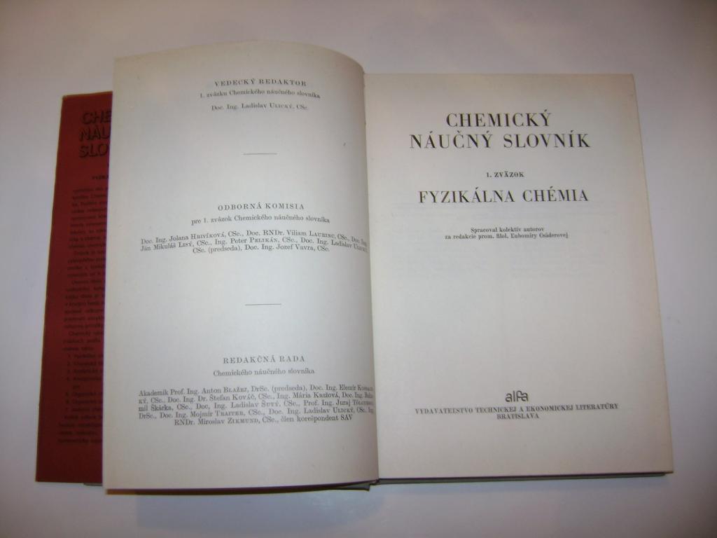 ChemickÃ½ nÃ¡uÄnÃ½ slovnÃ­k A-Å½ - fyzikÃ¡lna chÃ©mia (1983) (A)