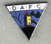 Skotská 1. soutěž: Dunfermline Athletic FC, smaltovaný, stick pin, 19 x 17 mm