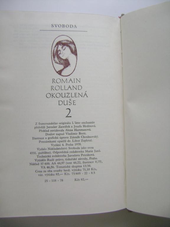 Romain Roland: OKOUZLENÃ DUÅ E (1978, 2 dÃ­ly) (A)