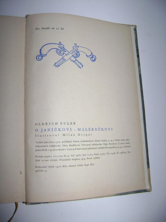 OLDÅICH Å ULÃÅ: O JANÃÄKOVI MALÃREÄKOVI (O MALÃÅI KOBZÃÅOVI) (1960) (A)