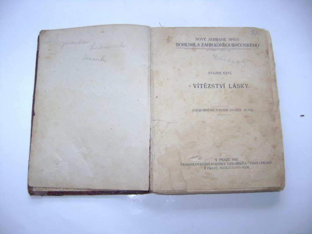 B. ZahradnÃ­k-BrodskÃ½: VÃ­tÄzstvÃ­ lÃ¡sky (1922) (A)