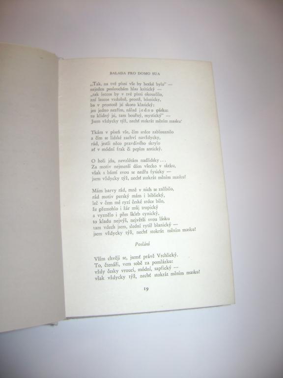 Jaroslav VrchlickÃ½: BÃSNÄ (1953) (A)