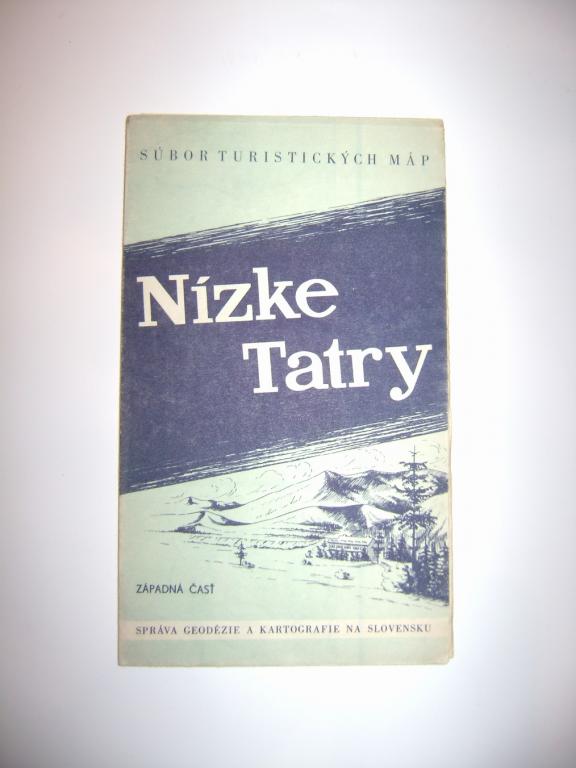 Turistická mapa Nízke Tatry - Západna časť 1957 (S)