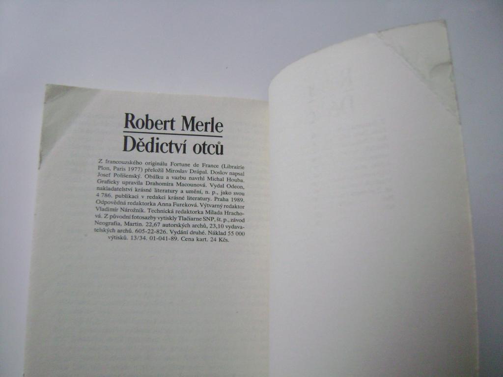 Robert Merle: Dědictví otců (1989) (A