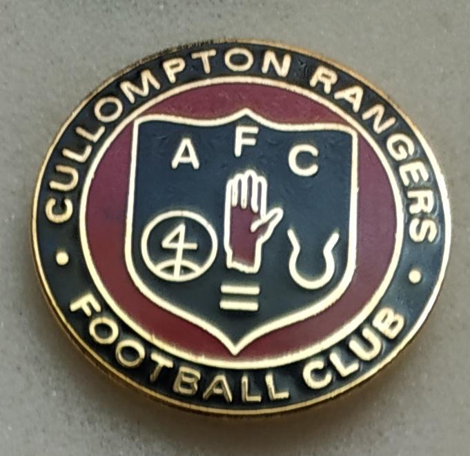 Cullompton Rangers FC, smaltovaný, brooch pin