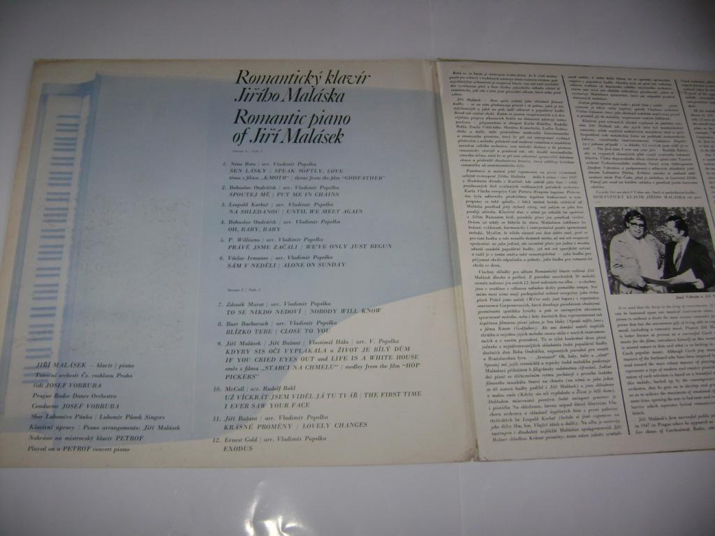 LP Romantický klavír Jiřího Maláska (1976) (A)