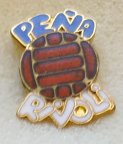 španělský Peňa Rivoli Futebol Clube, smaltovaný, stick pin, 16 x 11 mm