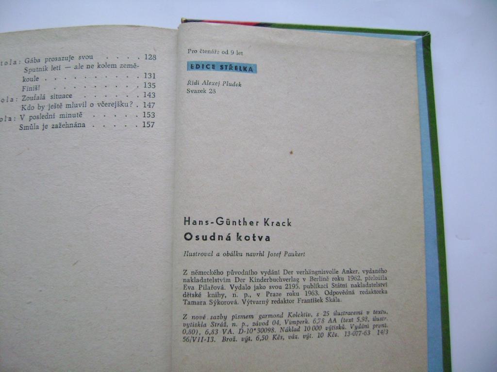 Hans-Günther Krack: Osudná kotva (1963) (A)
