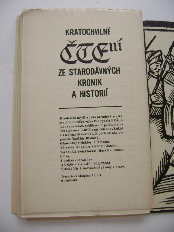 Kratochvilné čtení ze starodávných kronik a historií (1969) (A)