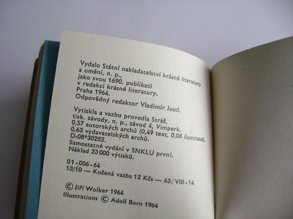 Jiří Wolker: Balada o námořníku (kolibřík, 1964) (A)