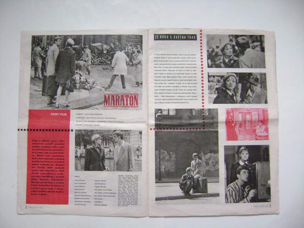 Časopis ÚPF filmy Maratón Jarní vody Rozmarné léto (1968) (A)