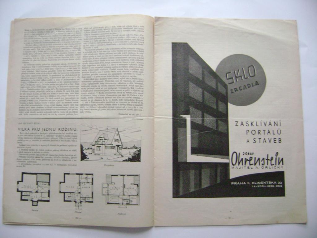 Stavební rádce č. 351 z r. 1934 architektura (A)