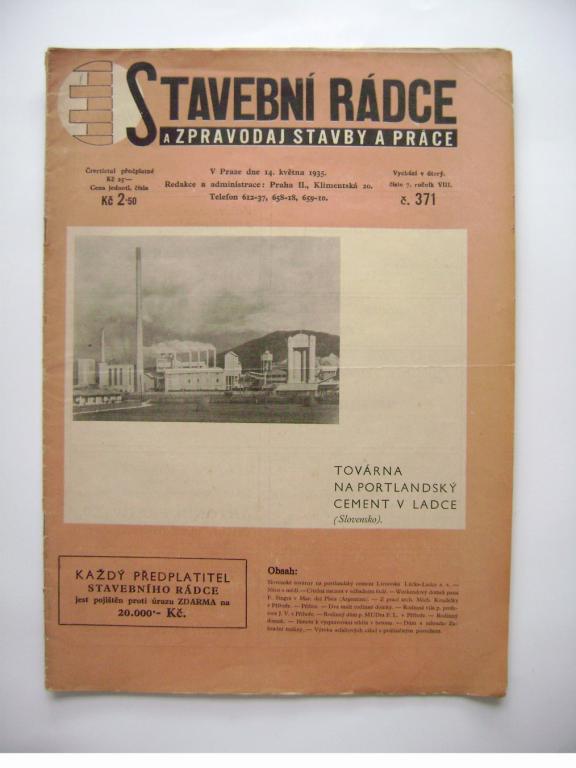 Stavební rádce č. 371 z r. 1935 architektura (A)
