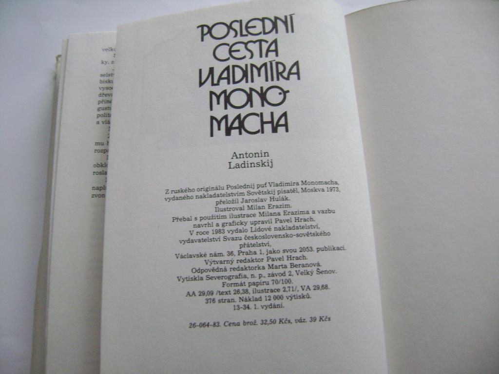 Antonin Ladinskij: Poslední cesta Vladimíra Monomacha (1983) (A)