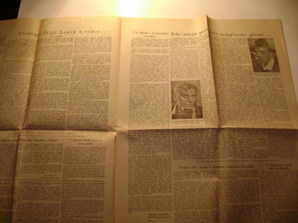 Staré noviny srpen 1954 - POTRAVINÁŘ (A)