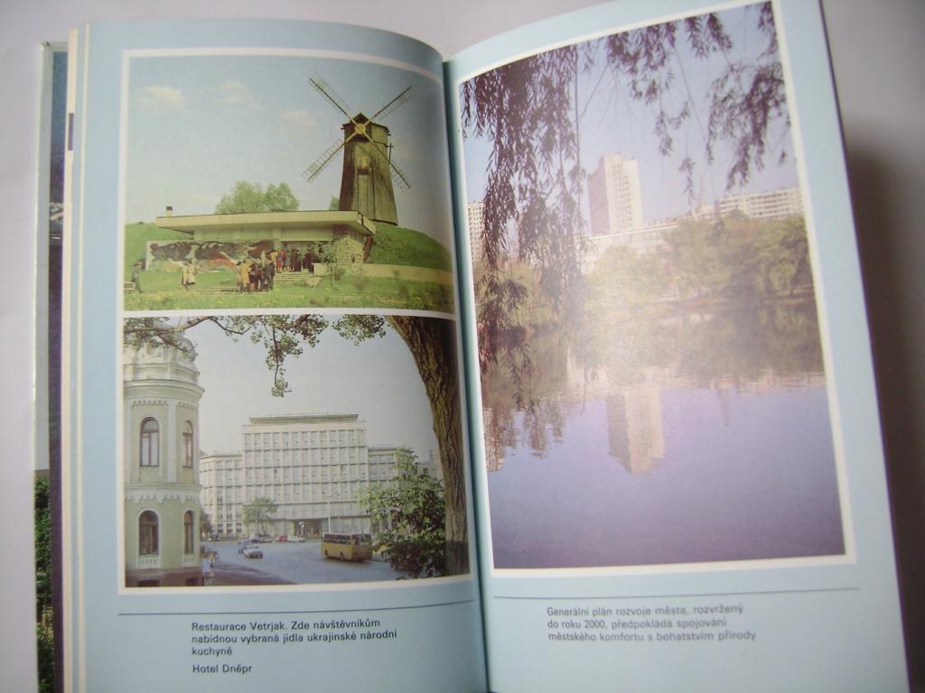 KYJEV Ukrajina - průvodce fotografie mapky 1985