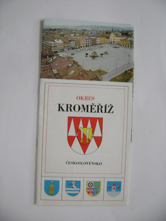 Kroměříž - okres, průvodce, mapa, fotografie (1977) (A)