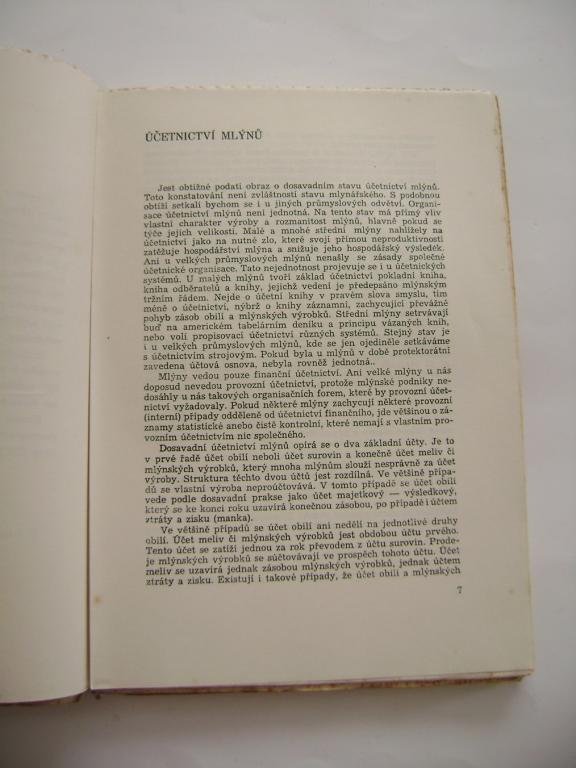 Ladislav Novotný: Finanční účetnictví mlýnů (1948) (A)