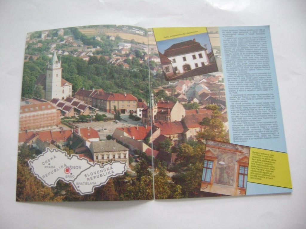 Tišnov brána Vysočiny brožurka fotografie info 1993  (A)