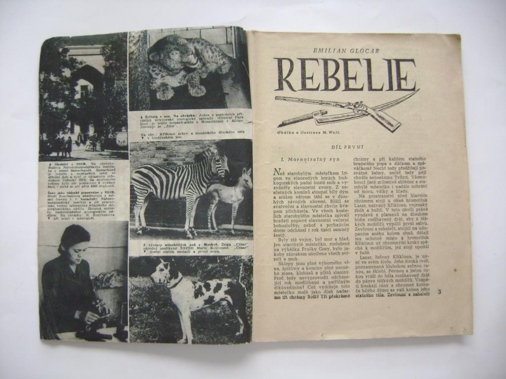 E. Glocar: Rebelie (Románové novinky 12, 1949) (A)