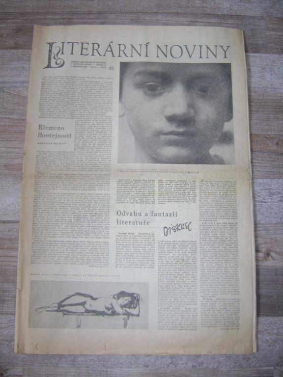 LITERÁRNÍ NOVINY č. 48/1961 - staré noviny (A)