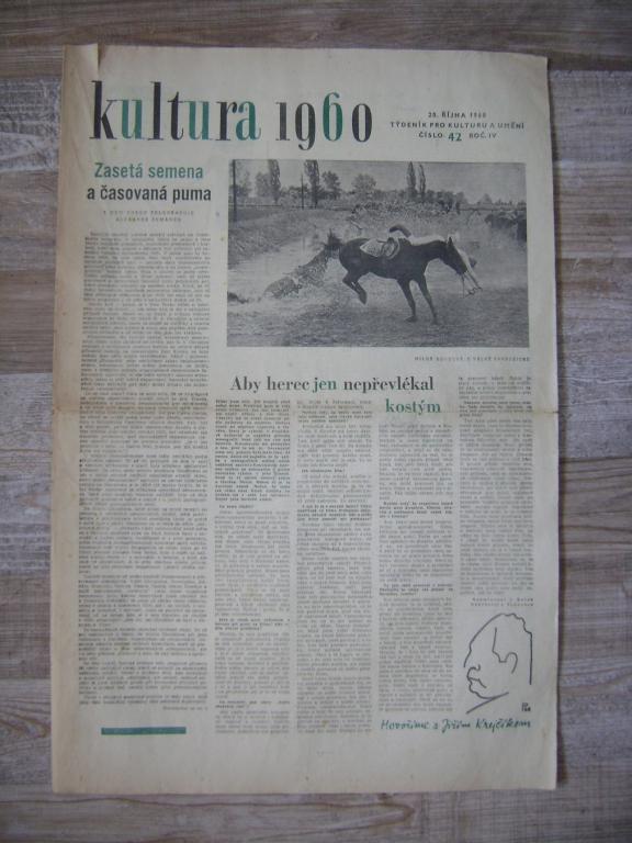 KULTURA 1960 - č. 42 - staré noviny (A)