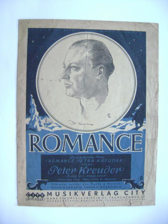 Noty 1941 Romance Petra Kreudra z filmu (A)