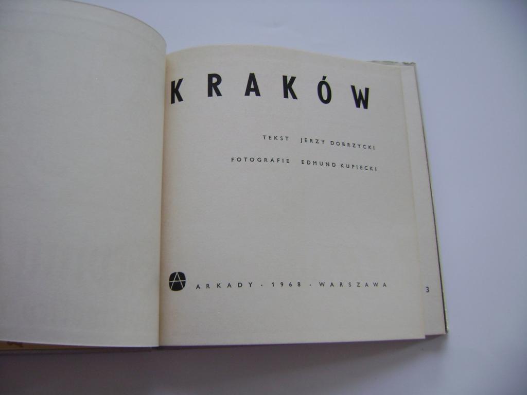 J. Dobrzycki - KRAKOW místopis, fotografie (1968) (A)