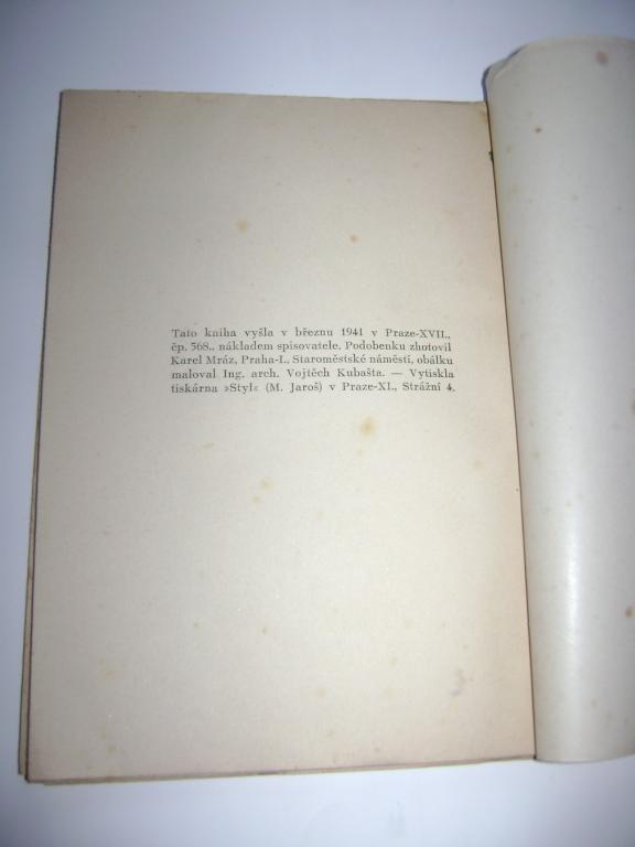 M. B. Stýblo: Bloudící motýl (podpis autora, 1941) (A)