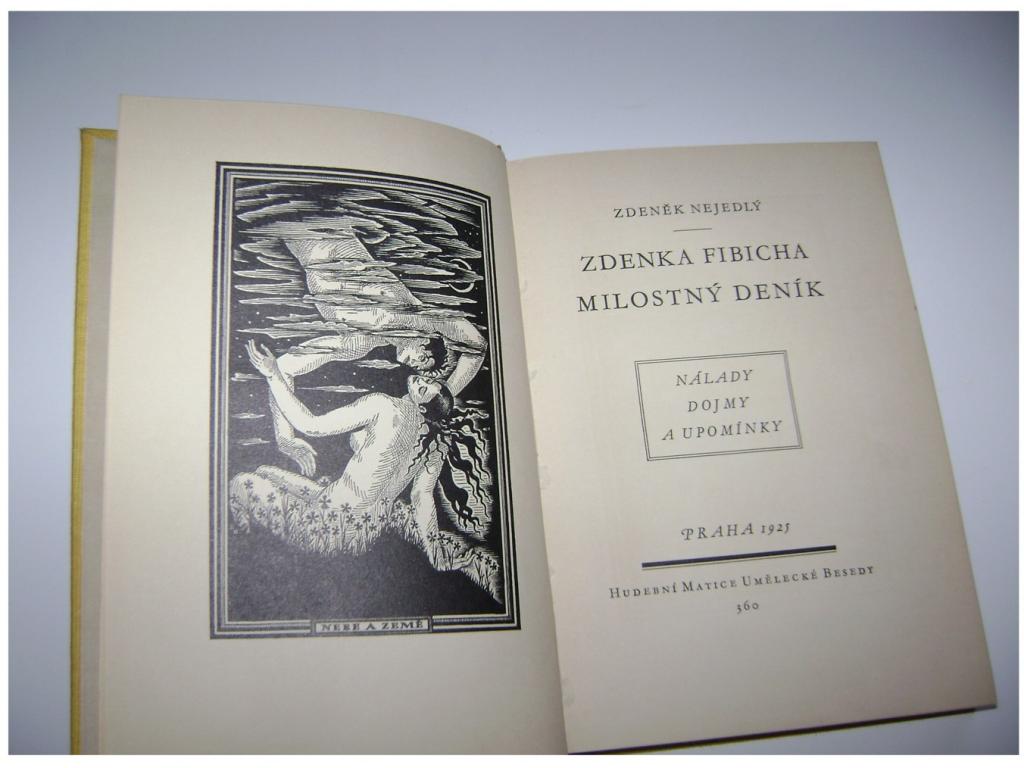Zdeněk Nejedlý: Zdenka Fibicha milostný deník (1925) (A)