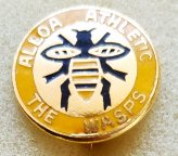 Skotská 1. soutěž: Alloa Athletic  FC, smaltovaný, brooch pin, 19 mm